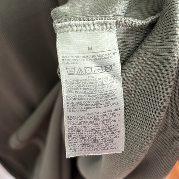 OLD NAVY MAXI DRESS-Camouflage Green Ribbed Knit Size Medium - Picture 3 of 5